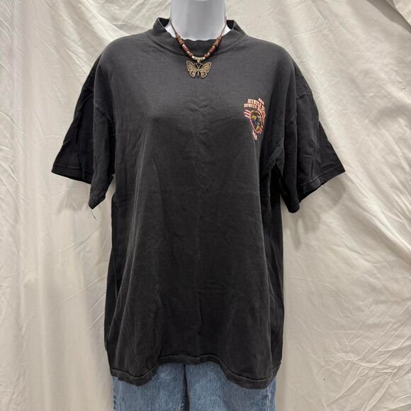 Vintage 1998 Myrtle Beach Bike Week T-Shirt Black Motorcycle Rally Tee USA - Picture 2 of 8